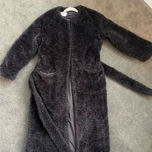 H&M Black Teddy Jacket